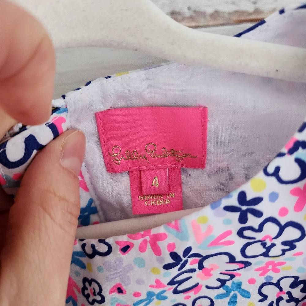 Lilly Pulitzer girl's Amia Ditsy floral dress - Picture 7 of 11